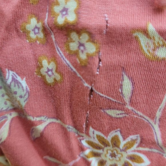 Chaps summer dress in orange with flower print. Size M. NWT - Picture 5 of 8